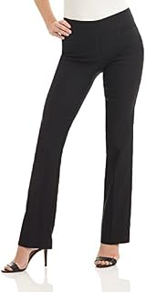 Rekucci Women's Ease into Comfort Boot Cut Pant (16,Black)