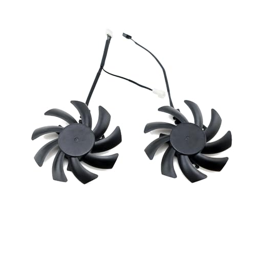 SISS Grafikkartenlüfter für Dell RTX 3060 OEM/DELL,Lenovo & HP RTX 3060 Ti OEM - Effiziente und Effektive Luftkühlung, 4-Pin Anschluss, Set mit 2 Lüftermodulen