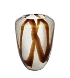 Farbe: weiß, bernstein Lambert Milena Glasvase, klein, weiß/Bernstein 20x20x27cm