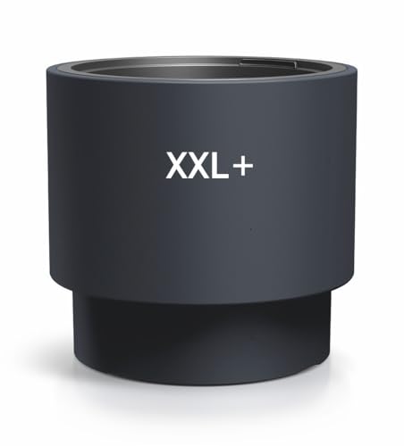 MELTOM Blumenkübel Rund mit Einsatz – Blumentopf Modern Matt – Frostfest & UV-beständig – Anthrazit – Größe XXL Ø 47 cm – für Innen & Außen