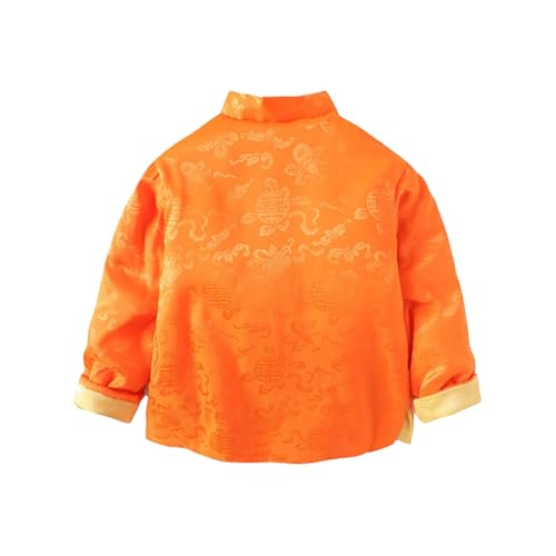 Baby Boy Girl Lunar New Year Tang Suit Reversible Traditional Jacket Winter Thickening4