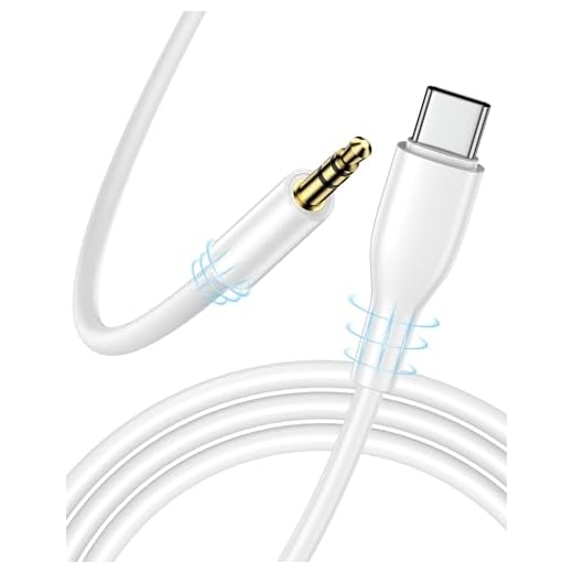 Aux Cord to USB C, USB TypeC to 3.5mm Audio Aux Jack Cable for iPhone 17/16 | Type C Auxiliary Cable to Headphone Car Stereo for iPhone 17 Air 16e 16 15 Pro Max Plus, Samsung S26/S25, Pixel 10 9 Pro