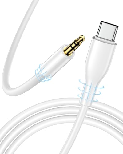iPhone 16 Aux to USB C Cord, USB Type C to 3.5mm Audio Aux Jack Cable for iPhone 16 Pro Max 16 15 Pro 15 Plus, Type C to Aux Cable for Car Stereo/Headphone for Galaxy S25 S24 S23, Honor Magic6 7 Pro