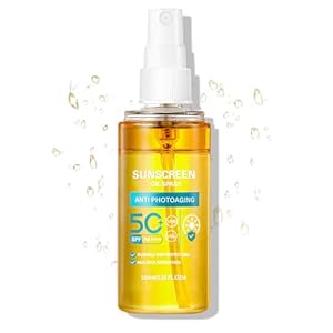 Sunscreen Oil Body Sunscreen Spray Spf 50 Hydration Glow Mist Lightweight Spf Body Oil,Refreshing Spray,Suitable for All Skin Types