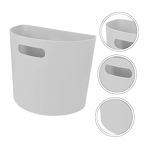 Caneca de basura rectangular gris para colgar en pared miniatura 6