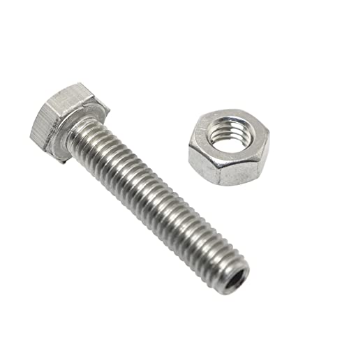 Image of 2pcs Cylindrical Hollow External Hexagon Screw 304 Stainless Steel Lamp Threading Screws Through Hole Bolt M6x30