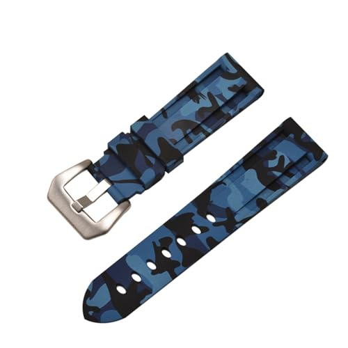 Bracelet de montre sport en silicone souple pour Panerai 20-26 mm