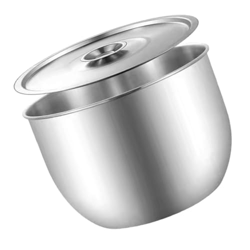 Abaodam ステンレス製深型卵泡立てボウル 蓋付き 防沫設計 調理用多機能フードボウル ケーキミキシング マリネ対応 家 業務用