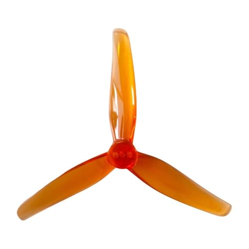 Hélices tripales orange 3.5 pouces pour session de vol FPV en extérieur