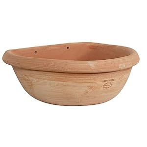 Biscottini Terrakotta Wandbrunnen Becken für Garten