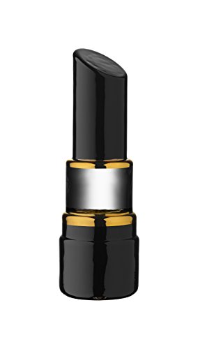 Kosta Boda Mini Makeup Lipstick Shaped Sculpture (Black)