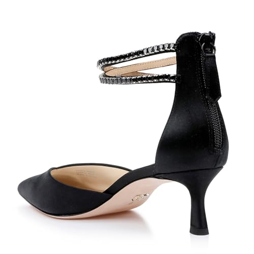 Image of Badgley Mischka Women's Lilibeth Dual-Strapped Kitten Heels