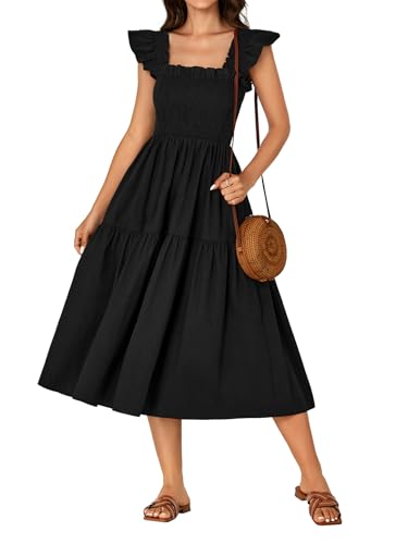 Image of Rooscier Women's A Line Smocked Midi Dress