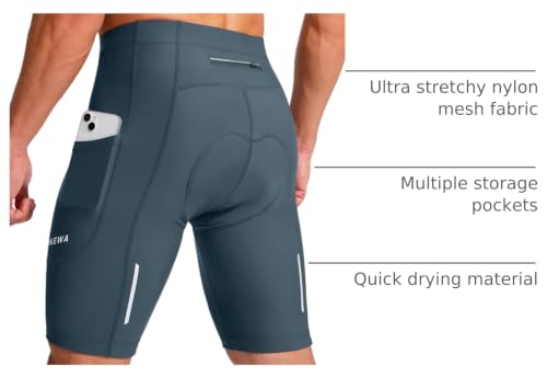 Men's 3D Padded Cycling Shorts Blue