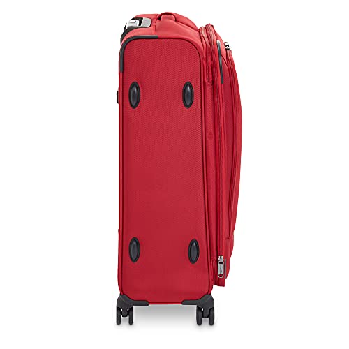 AmazonBasics Expandable Softside Spinner Luggage Suitcase With TSA Lock