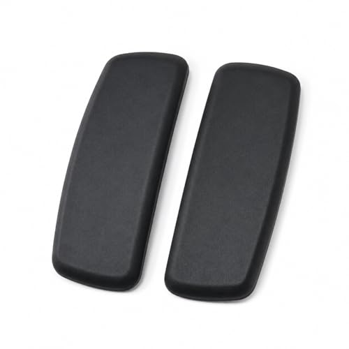 Image of Bromine Office Chair Arm Pad Replacement- Adjustable Handle Pads, Ergonomic Comfort, Universal Fit, Includes 4 Screws, Compatible with Most Revolving Chairs Durable Spare Parts (Soft 2D PAD)