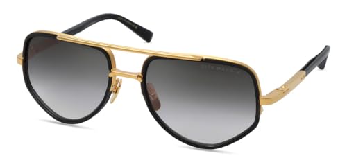 Dita MACH-X BLACK GLASS - MATTE YELLOW GOLD/GREY TO onesizefitsall unisex Sunglasses