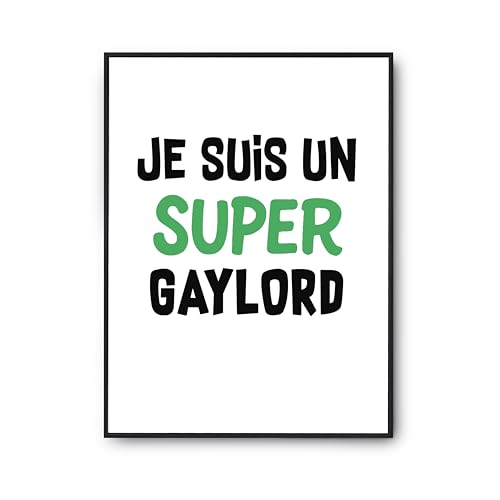 Poster imprimé en France Otshirt Un Super Gaylord 2 affiche déco murale