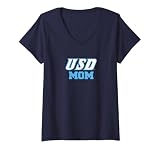 Womens University of San Diego Toreros Mom V-Neck T-Shirt
