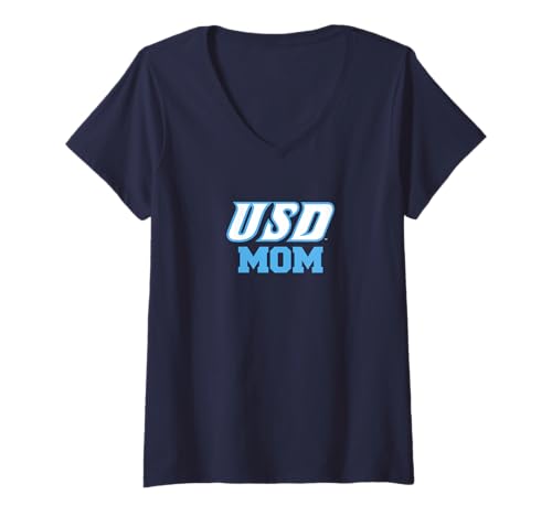 Womens University of San Diego Toreros Mom V-Neck T-Shirt