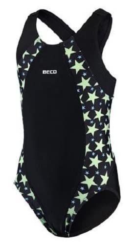 Beco - Bañador para niña, Niñas, 5438, Verde/Negro, 116
