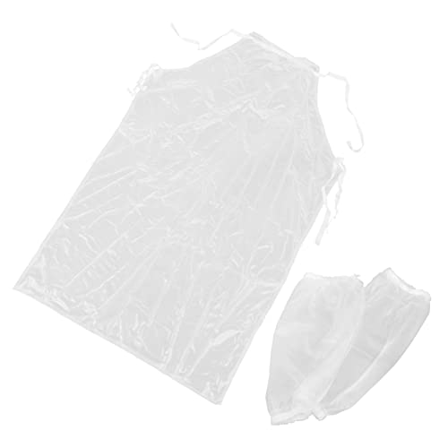 STOBAZA 1 Set Waterproof Transparent Apron Aprons Clear Work Bib Apron Baking Apron Party Apron Heavy Duty Apron Gardening Apron Dishwasher Apron Cooking Aprons Vinyl Apron Bbq Apron Pvc