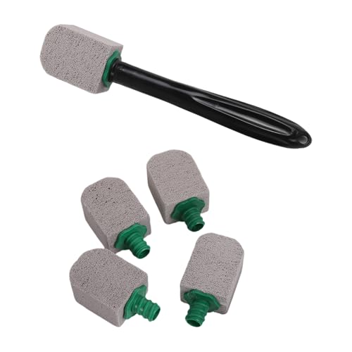 天然軽石トイレスクラバーロングハンドル滑り止めグリップ頑固な硬水 & 石灰スケール浴室クリーニングツール