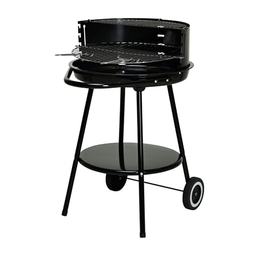 Barbacoa redonda Vaggan de 51cm con cuenco esmaltado y accesorios