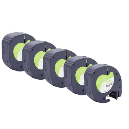 12mm�݊����x���e�[�v91201 91200 91202 91203 12267 LT Tape Works LT100H LT100T���x�����[�J�[(5PCS White)