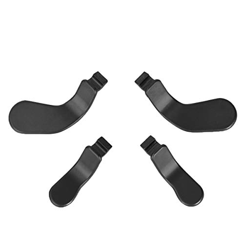 Image of 2PCS Metal D-Pad Button Replacement Kits, 4 PCS Metal Paddles, Hair Trigger Locks Replacement Parts for Xbox One Elite Controller Series 2 (Black)