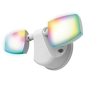 HALO ESF WiZ Smart Non-Motion Security Flood Light180-Watt Equivalent 2400 Lumens White