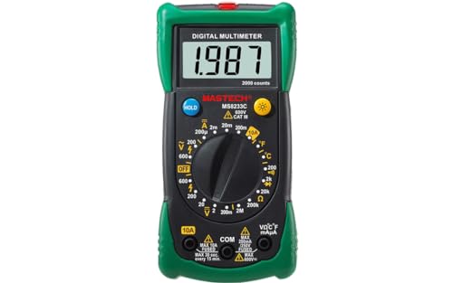 Multimètre numérique MS8233C testeur tension AC/DC courant ohm et thermomètre DMM meter