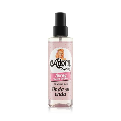 Adorn Onda su Onda Spray Onde Naturali (150 ml), Spray salino capelli per un effetto mosso naturale come usciti dal mare, Trattamento capelli per onde sexy e morbide e uno styling a lunga durata