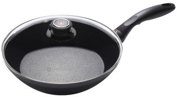 Swiss Diamond Sartén antiadherente de aluminio con revestimiento de diamante de 11 pulgadas, con tapa, apta para lavavajillas y horno, color gris