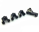 Treal Heavy Duty Brass Front Rear Axle Lower Shock Mount for TRAXXAS TRX-4-Blacken