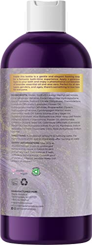 Premium Lavender Bubble Bath Soak - Aromatherapy Bubble Bath Soap And Luxury Lavender Bath Oil For Dry Skin - Moisturizing And Relaxing Bubble Bath For Adults With Aromatherapy Oils For Self Care #TOP1