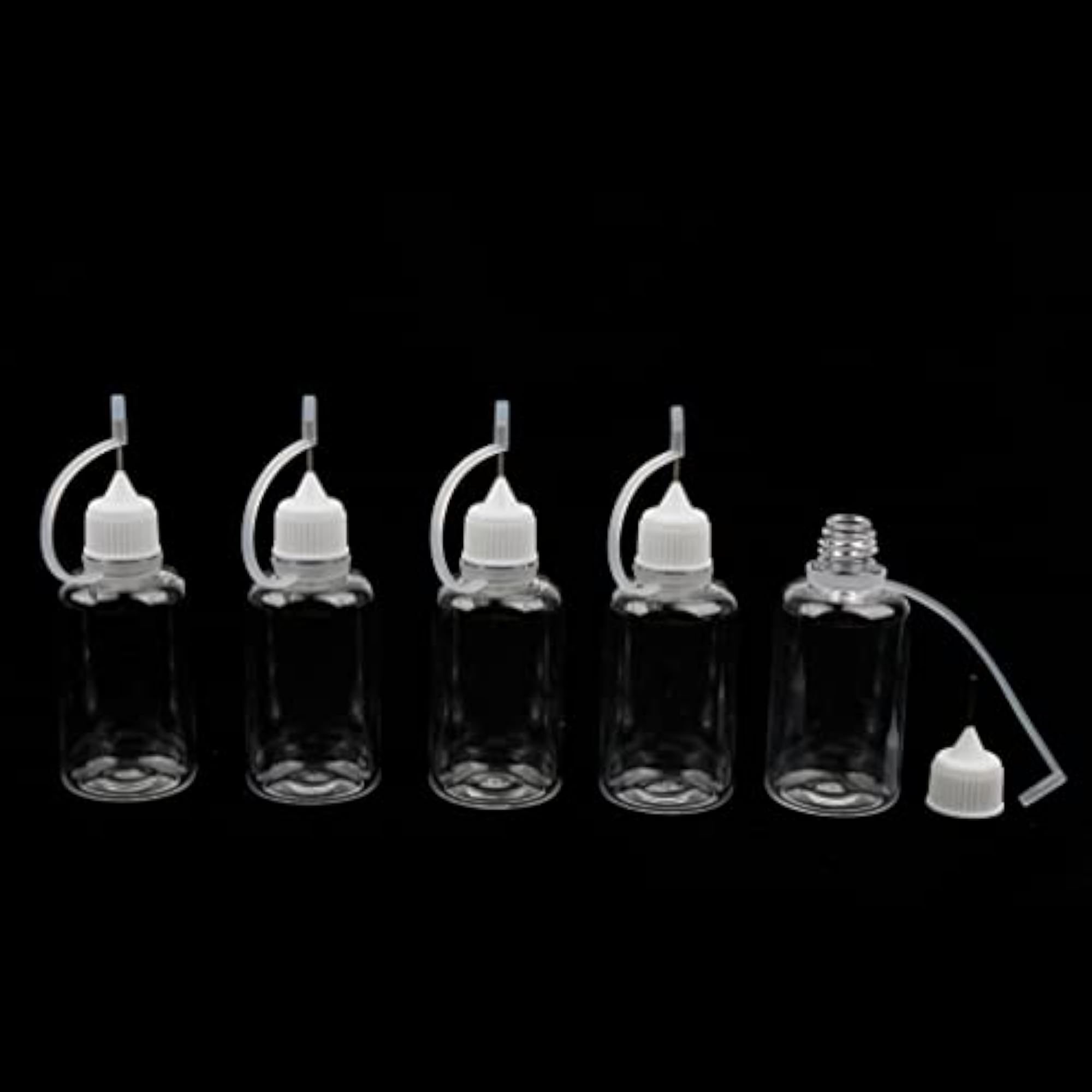 5x5x 30ml Empty Plastic Squeezable Liquid Dropper Bottles