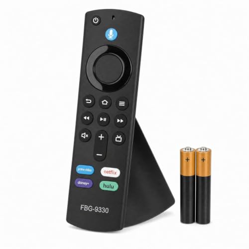 Controle Remoto + 2 Pilhas com Comando de Voz Compatível Com Stick, Stick 4K e 3.0 - Compatível com Modelos Stick Tv - Teclas de Atalho e Funções de Controle de TV - Aproveite antes que acabe.