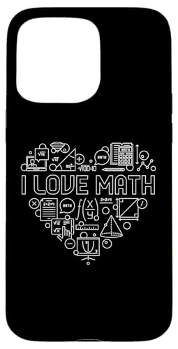 I Love Math Heart Back To School ���w ���t �w�� �X�}�z�P�[�X iPhone 15 Pro Max �p