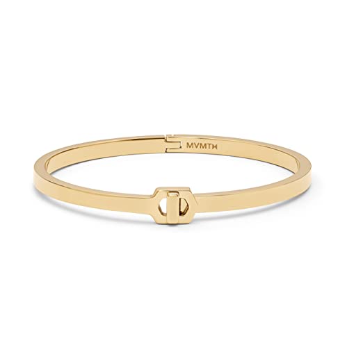Mvmt Women's Hex Hook Bangle Yellow Gold Bracelet | 175 Mm #TOP18