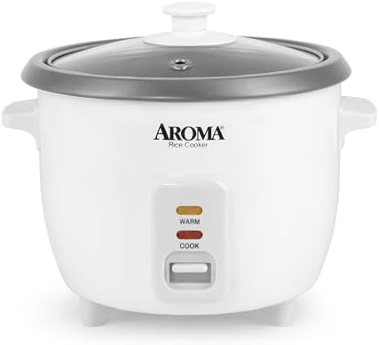 AROMA® Rice Cooker, 3-Cup (Uncooked) / 6-Cup (Cooked), Small R...
