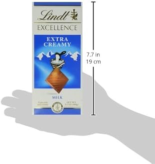 Lindt EXCELLENCE Extra Creamy Milk Chocolate Candy Bar, Milk Chocolate, 3.5 oz. Bar