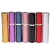 6ml Protable Refillable Perfume Aftershave Atomizer Spray Bottle for Traveling Handbag (1 Set-7 Colors)