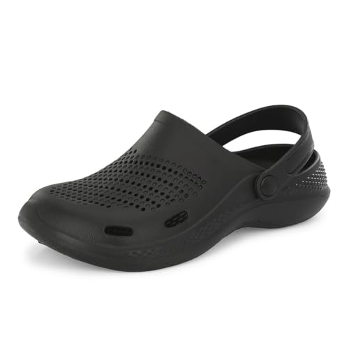 Image of Kraasa Men's Lightweight Extra Soft Men's Classic Casual Sports Clogs /Sandals with Adjustable Back Strap for Adult | Anti Skid, Comfortable| Waterproof & Everyday Use Mules for Gents /Boys