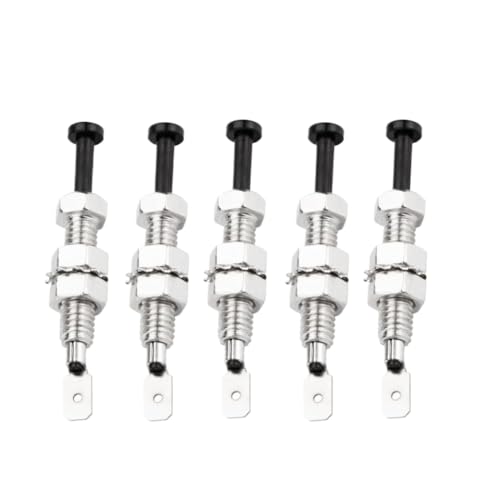 Door Pin Switch 5PCS Car Hood Jamb Security Adjustable Momentary ON Off 12VDC 20A Compatible with Automotive Trunk
