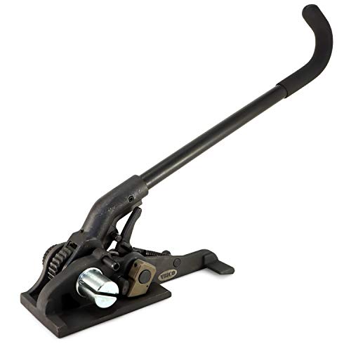 IDL Packaging S-300 Steel Strapping Tensioner for up to 1 1/4" Width Strapping - Heavy-Duty Windlass Tensioner Provide the High Tightening Force - Feedwheel Banding Tool with Long Service Life