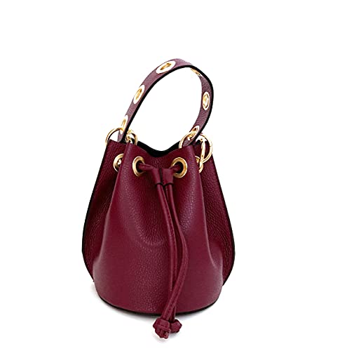 Superflybags Sac Seau porté à main en Cuir Véritable modèle CHIOGGIA Made in Italy