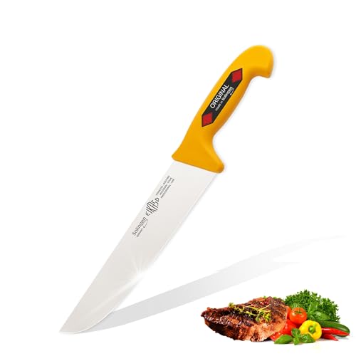 EIKASO Solingen Germany Fleischmesser Blockmesser 40cm Klinge Molybdänstahl 1.4116 aus Solingen Profi Allzweckmesser von Profis für Privat und Profis | Fleisch Gemüse Obst Kräuter