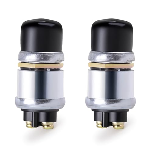 Gebildet Interruptor de Arranque con Botón Pulsador 12V/24V de a Prueba de Agua 50A Resistente