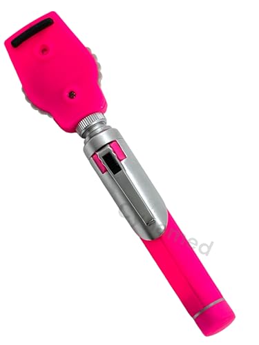 Premium Double Handle Otoscope Set -Otoscope/Great for School -Cynamed (PINK)